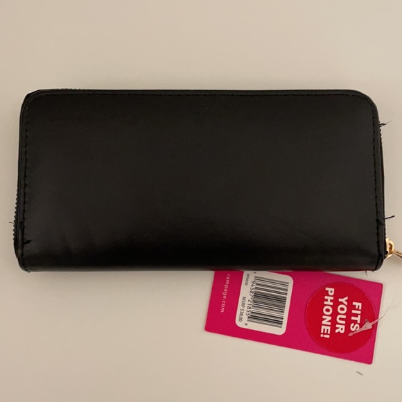 NWT - Rampage women’s faux black leather wallet. - Picture 2 of 4